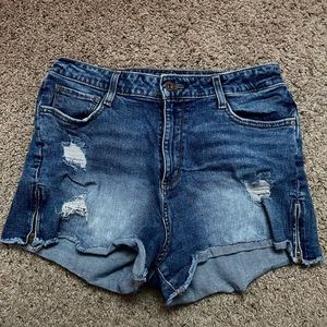 Distressed Mom Shorts